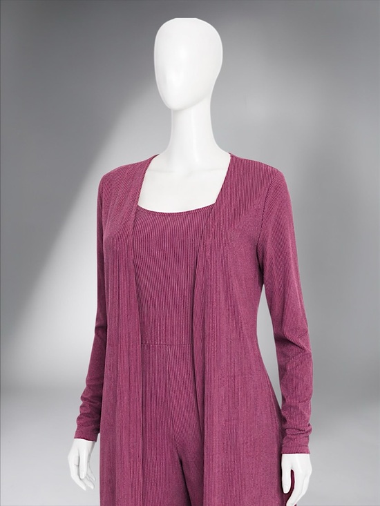 Longline Ribbed Jumpsuit Set - Picture 5 of 13